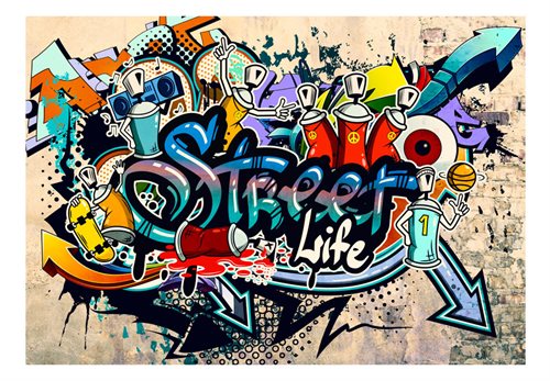 Bild av Fototapet Street Life