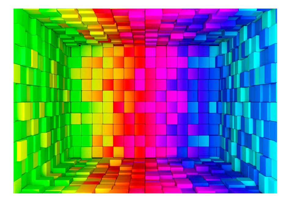 Fototapet Rainbow Cube