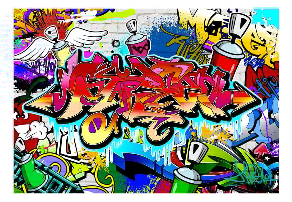 Fototapet Street Art: Red Theme