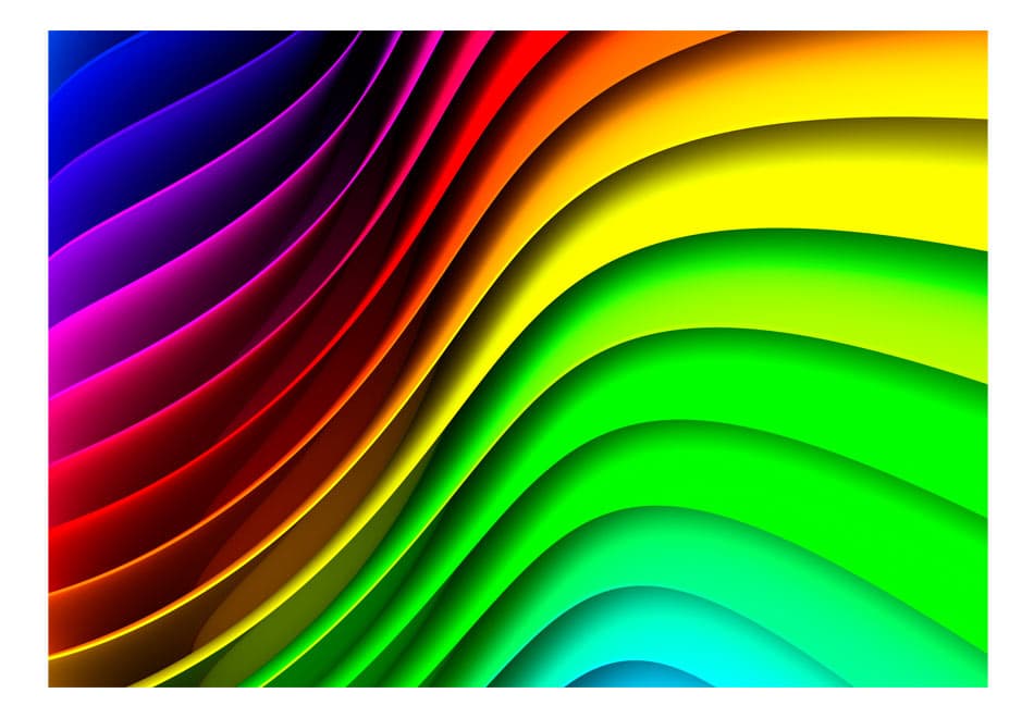 Fototapet Rainbow Waves