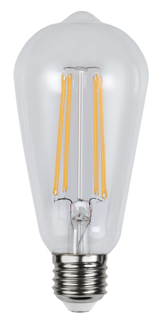 Led-Lampa E27 ST64 Skymningssensor Filament Led 4,2 W. Vintagestil