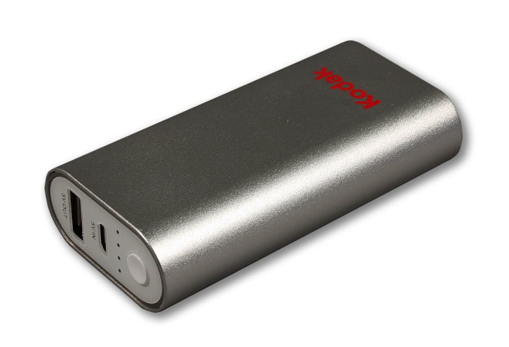 Kodak Powerbank USB Smartphone Charger Silver 5200 mAh