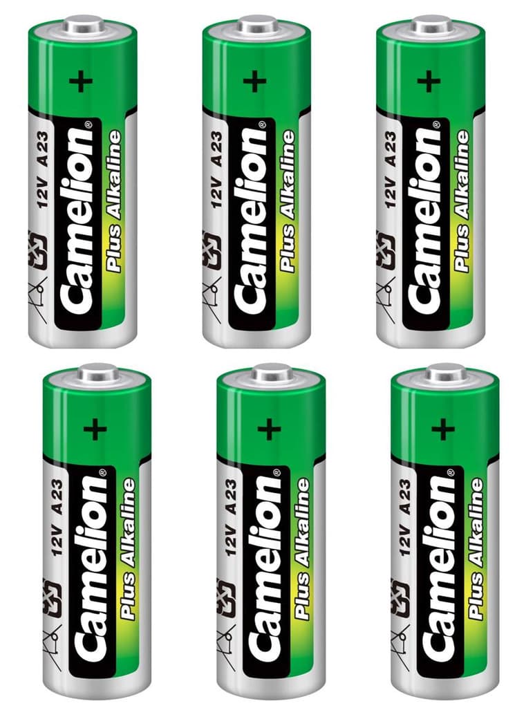 6st Batteri 23A, A23 12V Camelion Alkaliska batterier