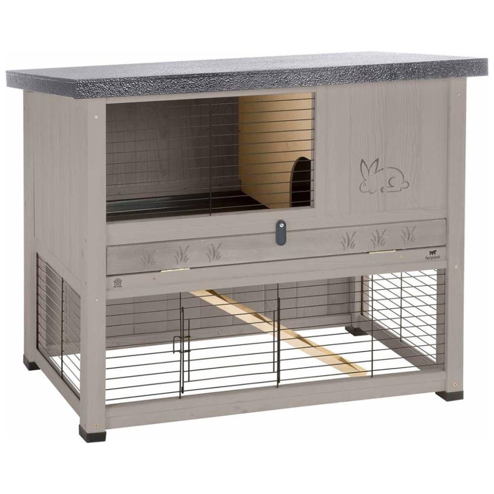 Ferplast Kaninbur Ranch 100 Restyle grå 95x645x845 cm 57090011