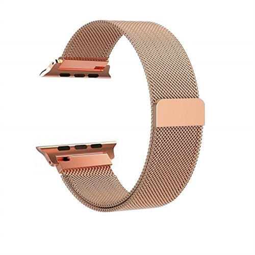 Bild av Apple Watch 1/2/3 armband Milanesisk loop 38 mm - roséguld
