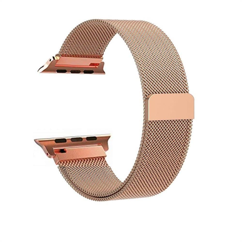 Apple Watch 1/2/3 armband Milanesisk loop 38 mm - roséguld