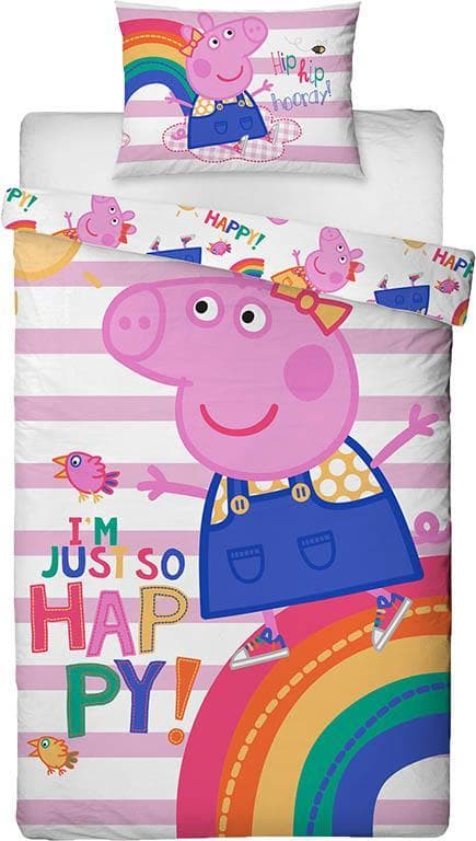 Greta Gris Påslakanset - 140x200 cm - 100% bomull
