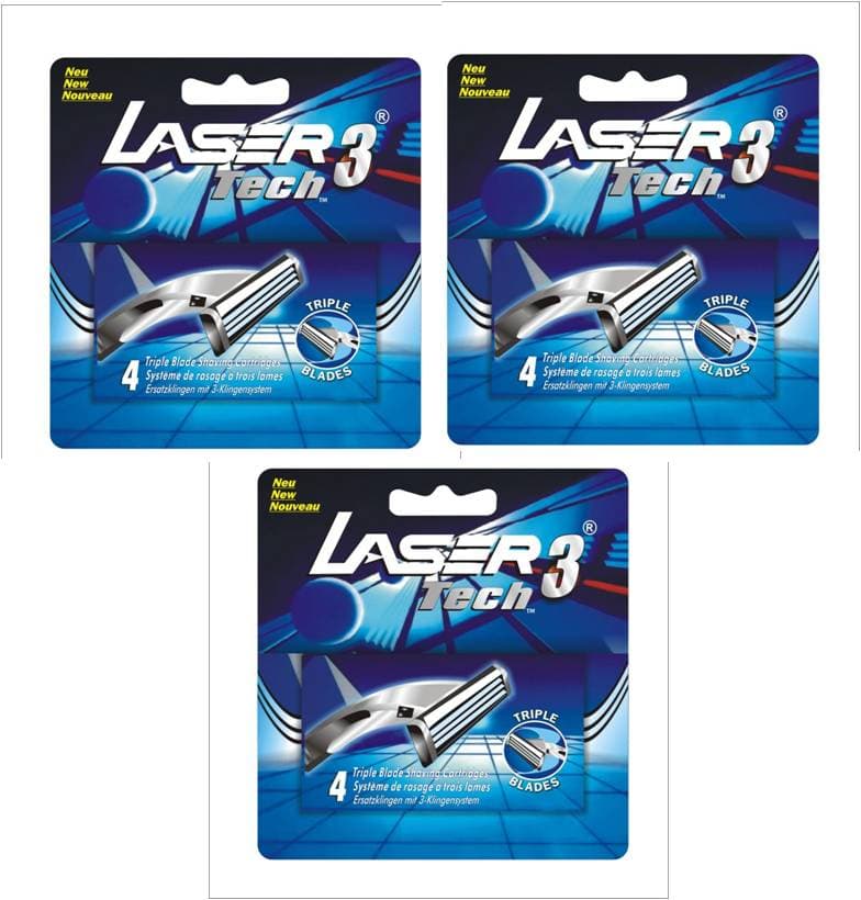 12-pack rakblad kompatibla med Gillette Sensor 3