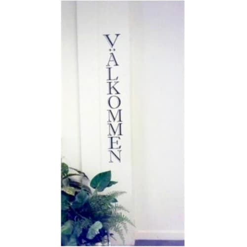 Välkommen Vertikal Väggord
