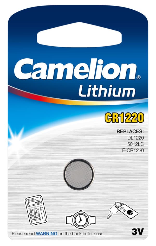 Camelion Batteri CR1220 Litium Lithium