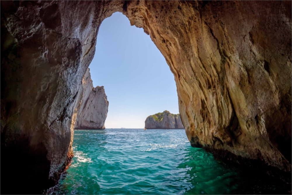 Fototapet Blue Grotto in Capri island