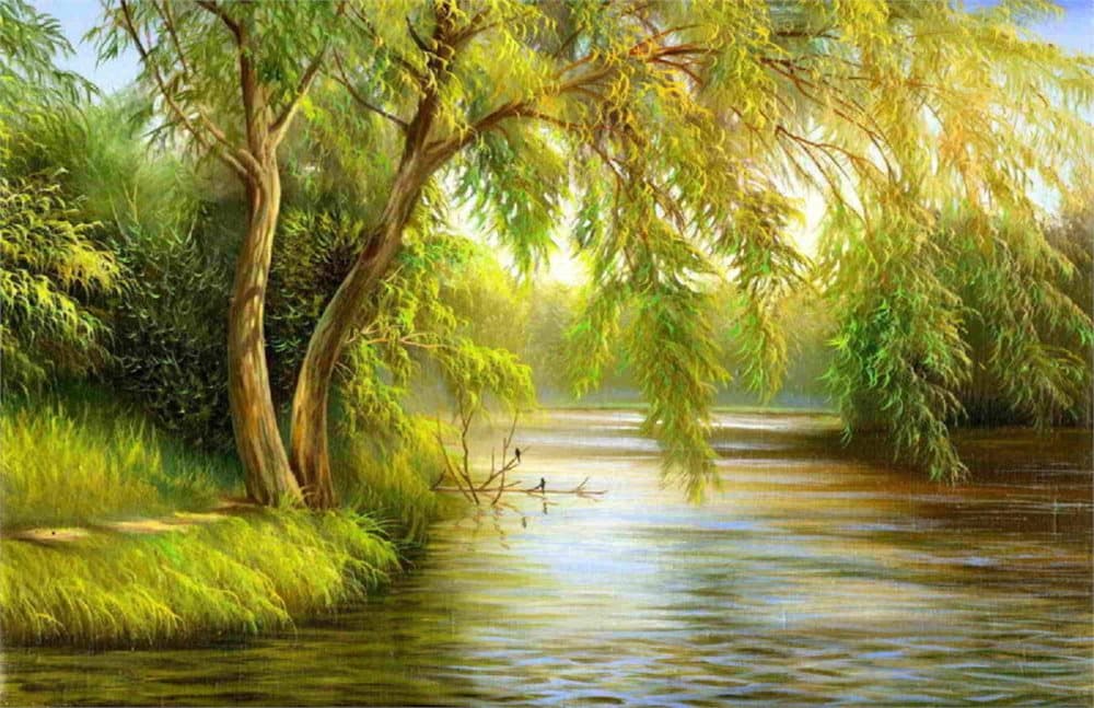 Fototapet Summer Wood Lake