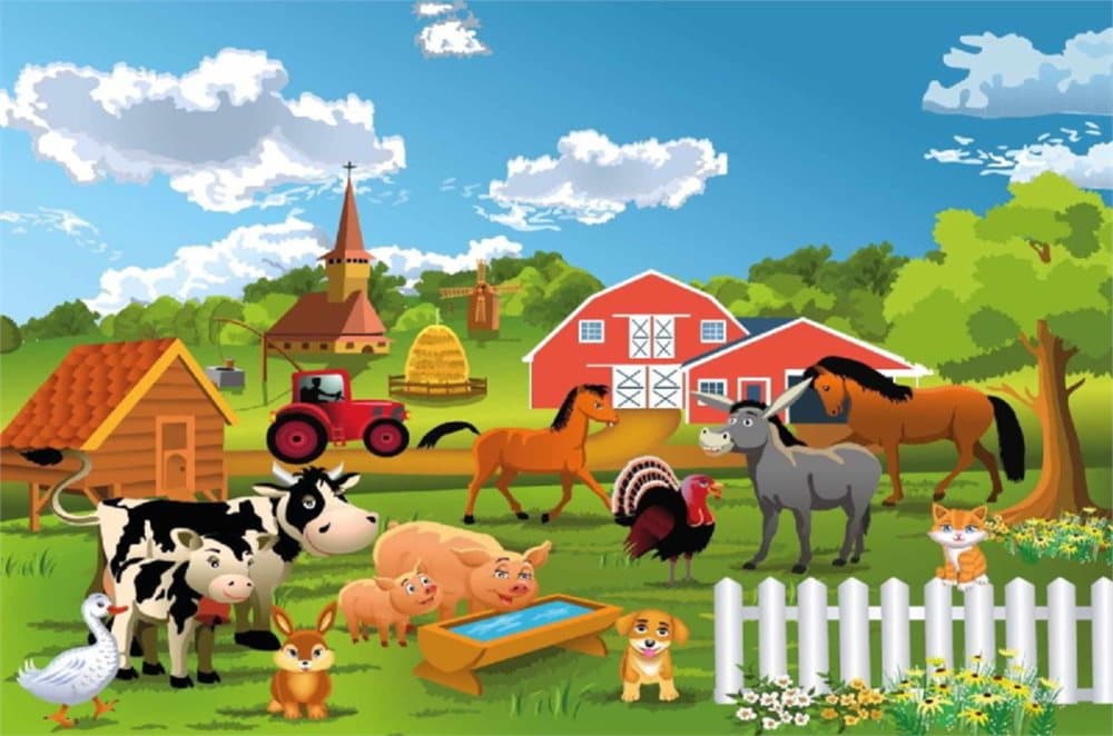 Fototapet Farm, Bauernhof