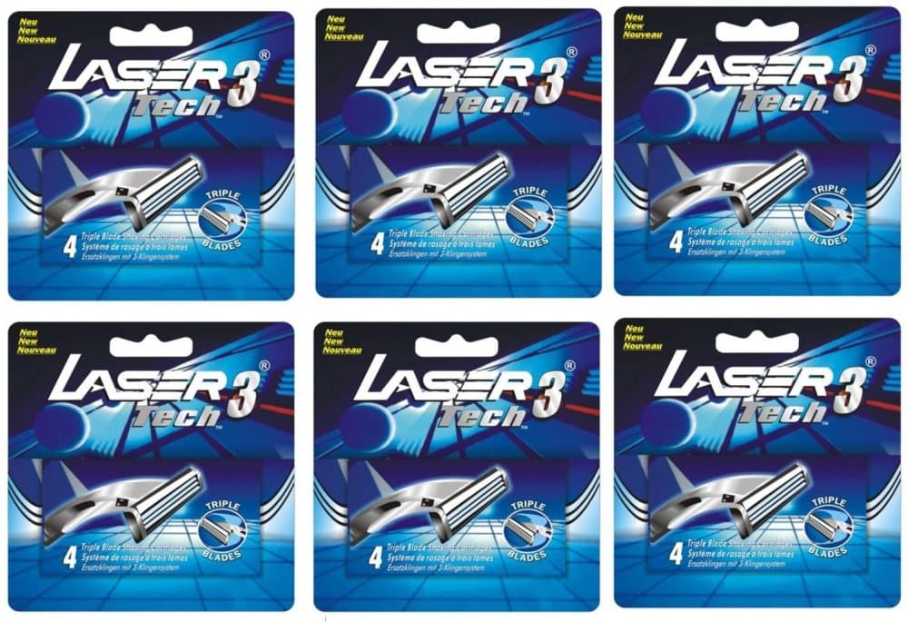 24-pack rakblad kompatibla med Gillette Sensor3, Sensor 3