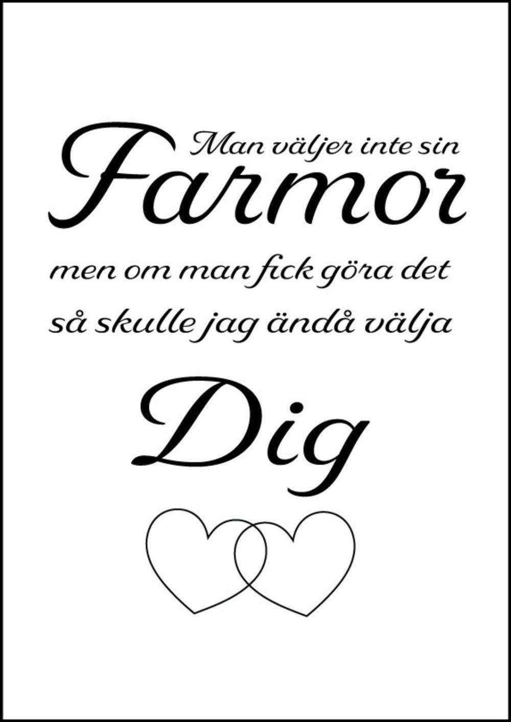 Poster Man väljer inte sin farmor A4