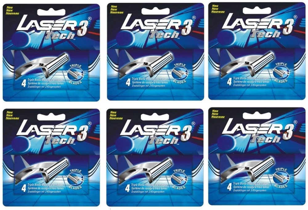 Laser Tech3 Partahöylä + 24 Partahöylän terät