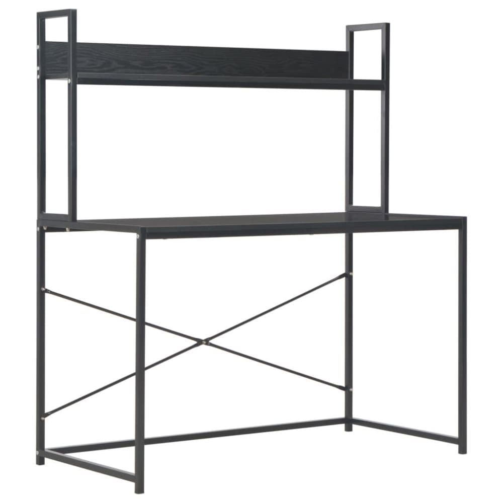 vidaXL Databord svart 120x60x138 cm