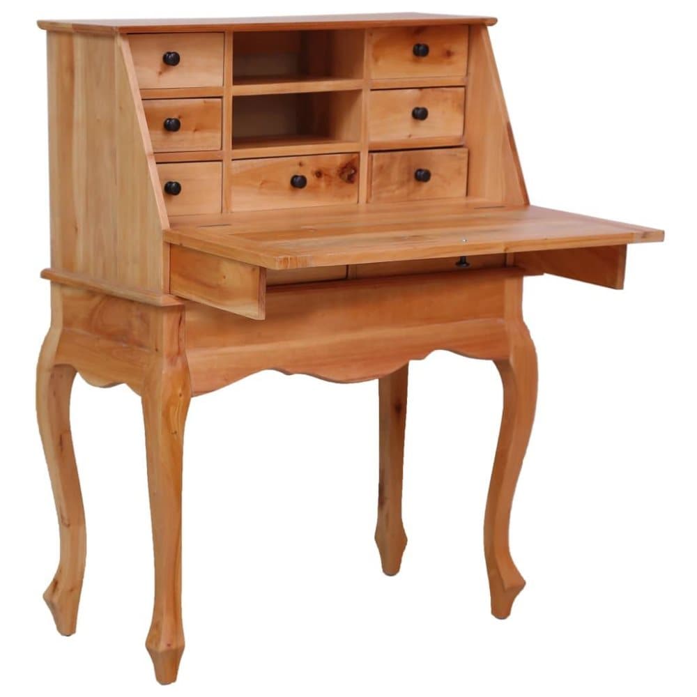 vidaXL skrivebord 78 x 42 x 103 cm massivt mahognitræ