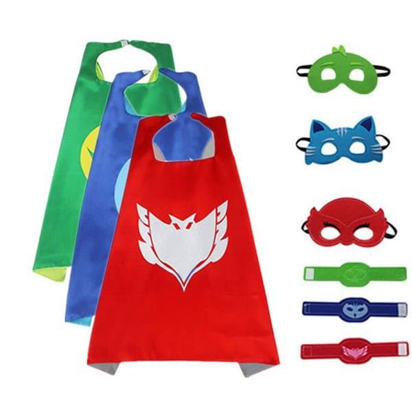 Pyjamashjältarna, PJ masks - Mantel, ögonmask och armband