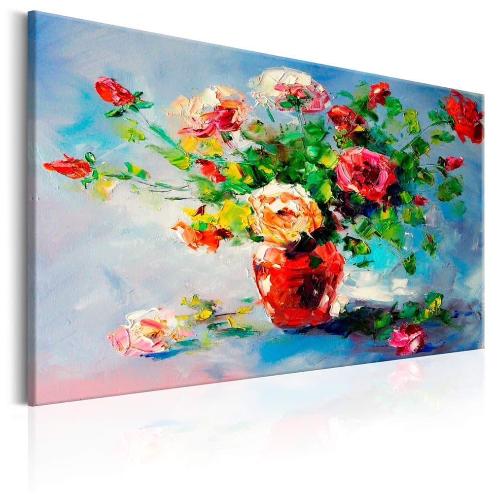 Handmålad tavla - Beautiful Roses (120 x 80 cm)