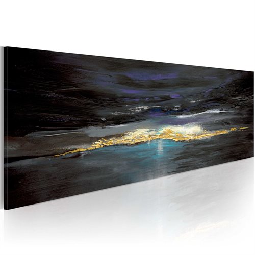 Bild av Handmålad tavla - Efter en storm kommer en lugn (100 x 40 cm)