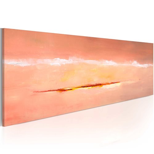 Bild av Handmålad tavla - Sammanfattning gryning (100 x 40 cm)