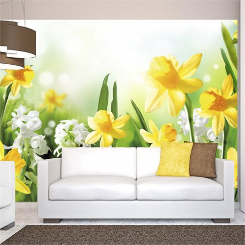 Bild av Fototapet - Spring walk (350 x 245 cm)