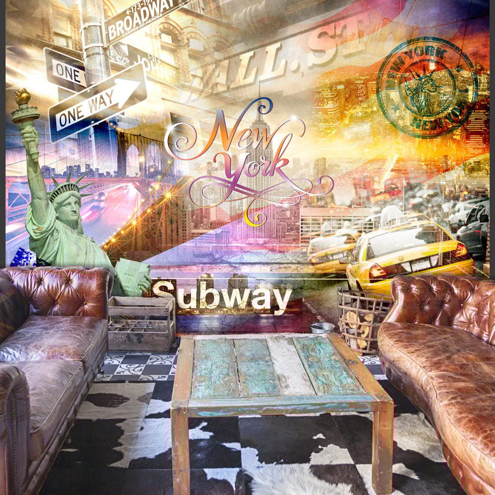 Fototapet - Colorsof NYC (300 x 210 cm)