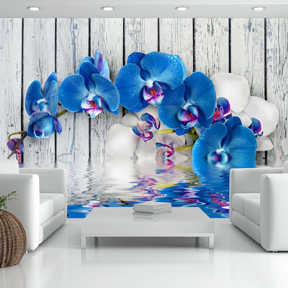 Fototapet - Cobaltic orchid (350 x 245 cm)