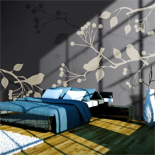 Bild av Fototapet - Little birds (300 x 231 cm)