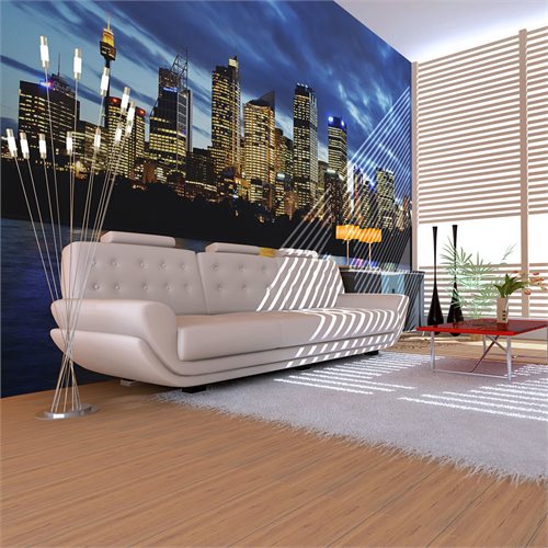 Bild av Fototapet - Kväll moln över Sydney (350 x 270 cm)