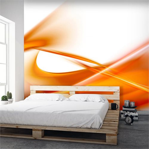 Bild av Fototapet - abstrakt - orange (400 x 309 cm)