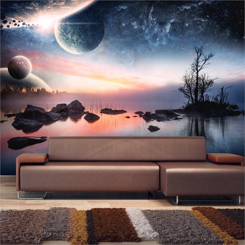 Bild av Fototapet - Kosmiska landskap (350 x 270 cm)