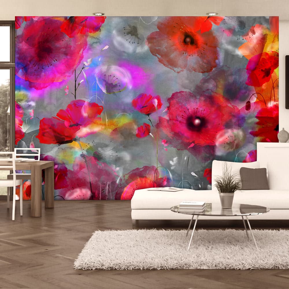 Fototapet - Painted Poppies (400 x 280 cm)
