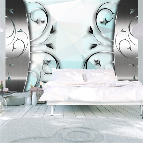 Bild av Fototapet - Silver gate (400 x 280 cm)