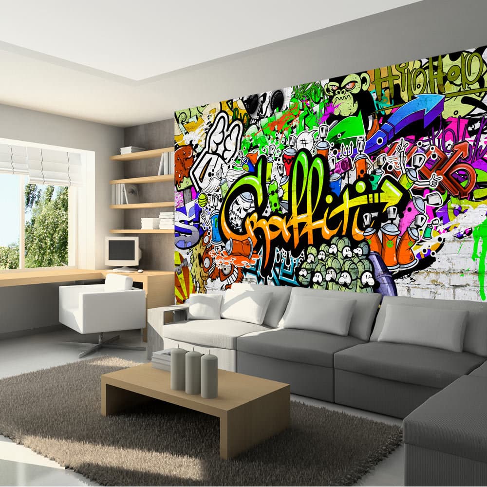 Fototapet - Graffiti on the Wall (400 x 280 cm)