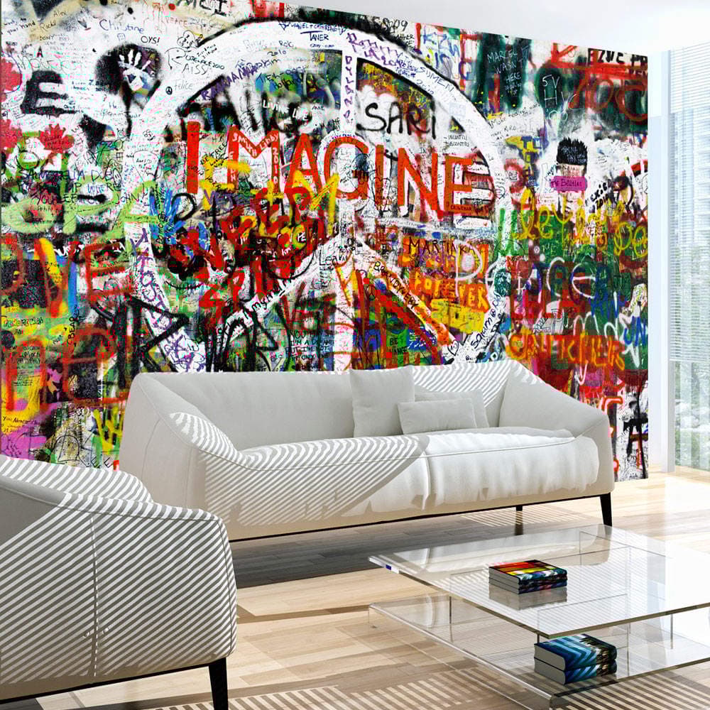 Fototapet - Hippie Graffiti (400 x 280 cm)
