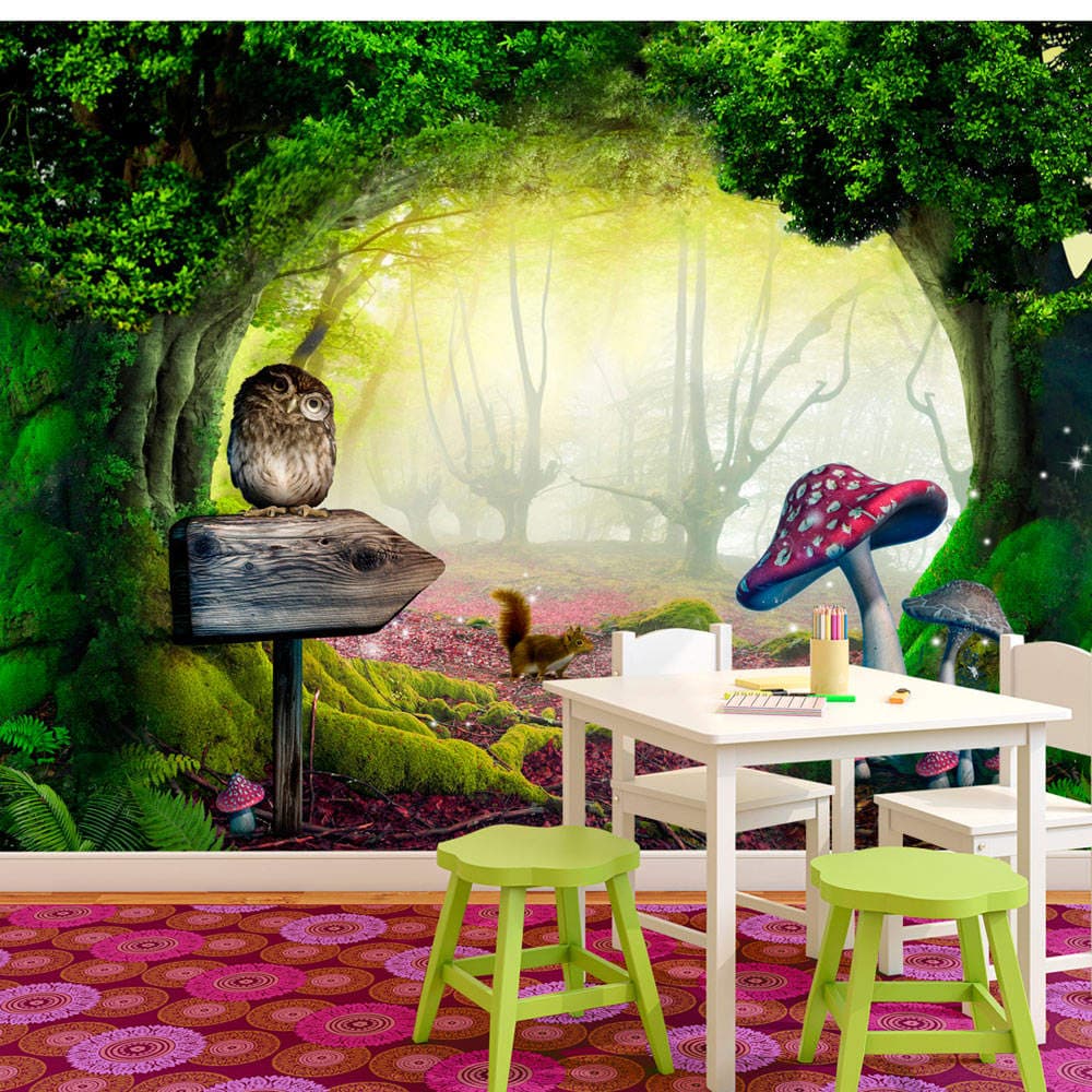 Fototapet - Owlish corner (400 x 280 cm)