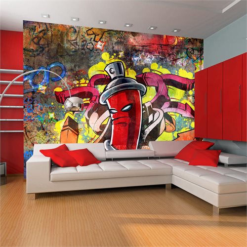 Bild av Fototapet - Graffiti monster (400 x 309 cm)