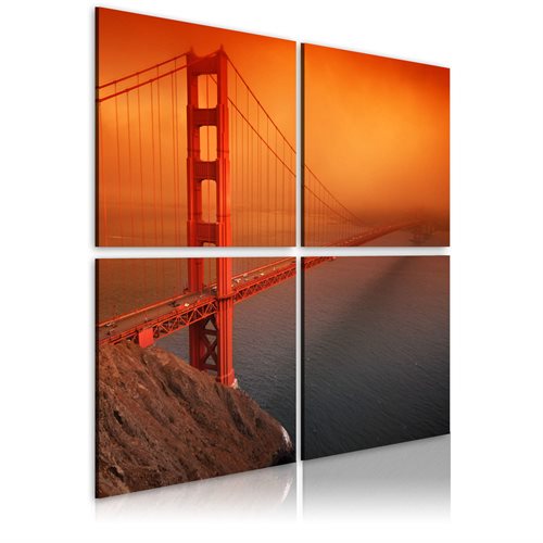 Bild av Tavla - San Francisco - Golden Gate Bridge (90 x 90 cm)