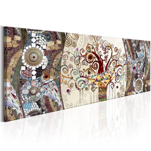 Bild av Tavla - Mosaic Abstract (135 x 45 cm)