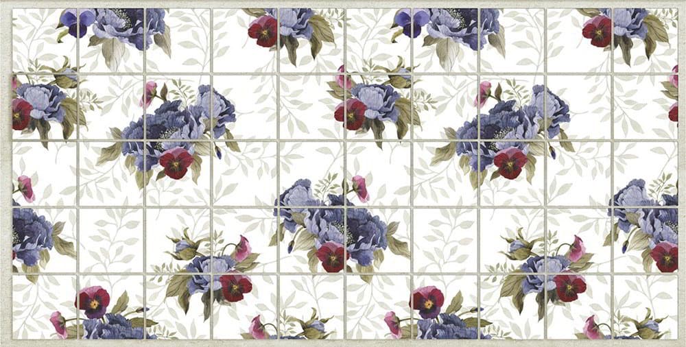 Dekorativ 3D väggpanel PURPLE FLOWERS