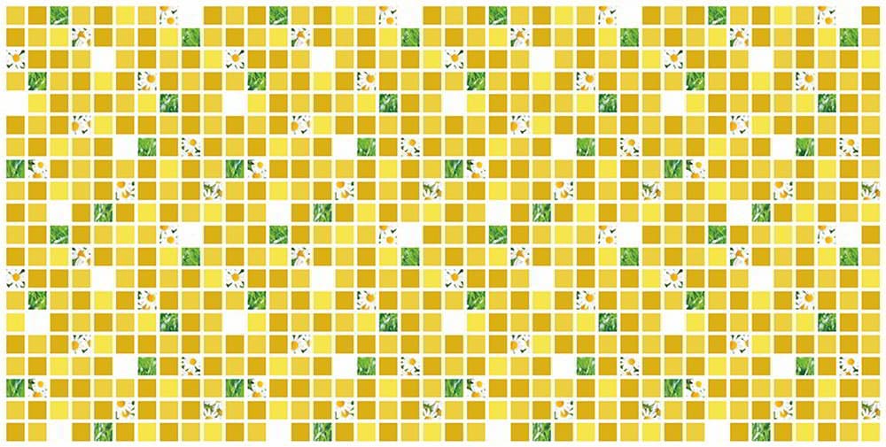 Dekorativ 3D väggpanel YELLOW