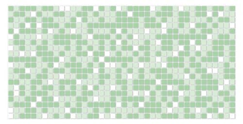 Dekorativ 3D väggpanel MOSAIC GREEN