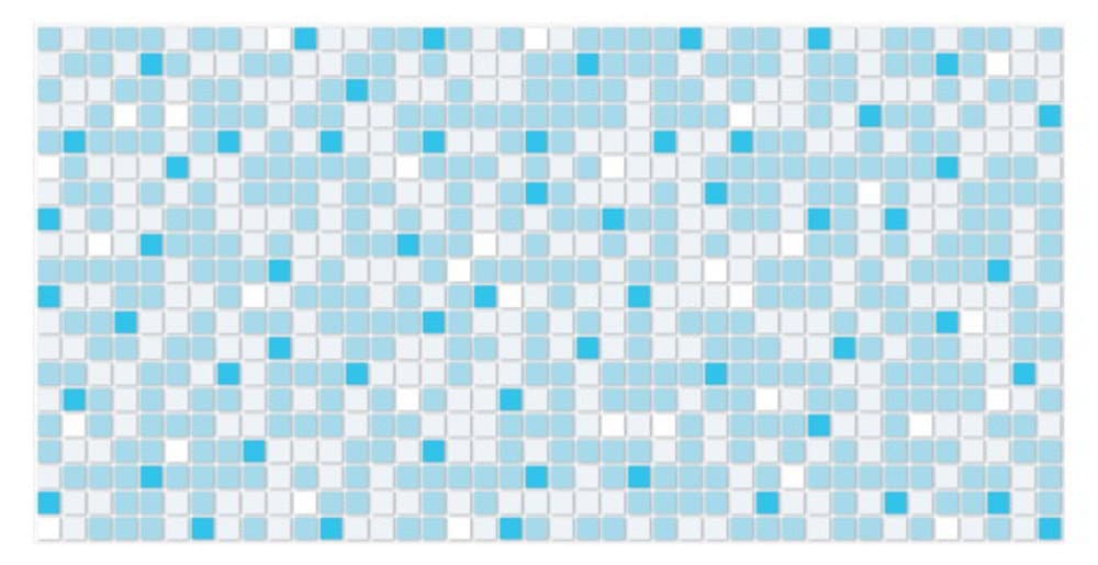 Dekorativ 3D väggpanel MOSAIC LIGHT BLUE
