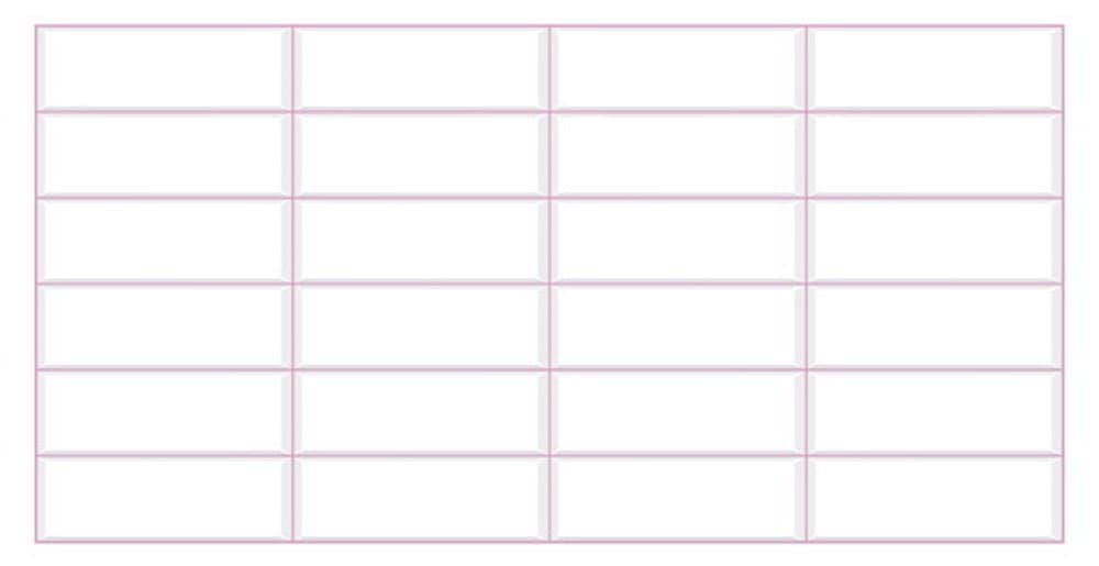 Dekorativ 3D väggpanel WHITE, PINK SEAM