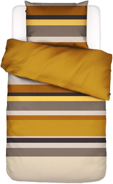 Essenza Sengesæt - 140x220 cm - Essenza Edith Mustard - sengetøj