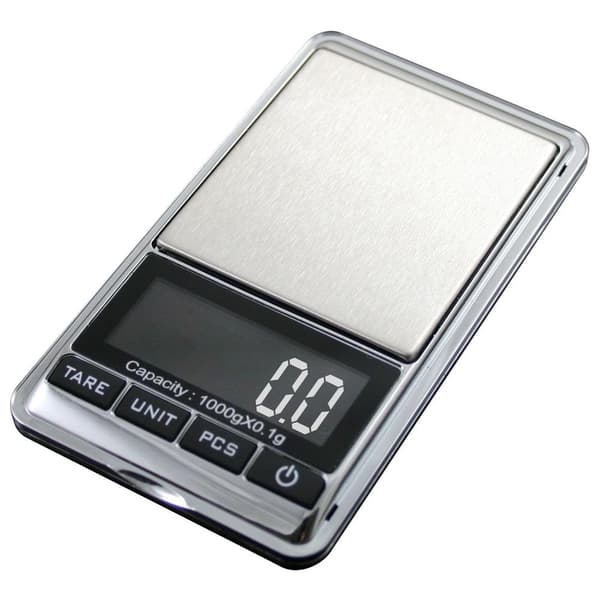Digital skala med lidt større plade (200 g Max / 0,01 g)