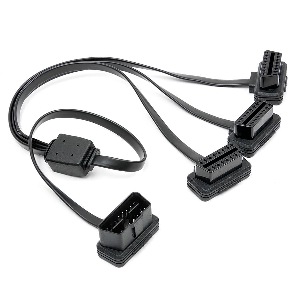 1x3 OBD2 OBDII Splitter forlængerkabel 1x han 3x hun