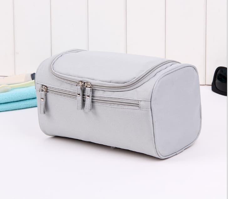 Grey Travel bags oxford hanging Man Toiletry Bag women